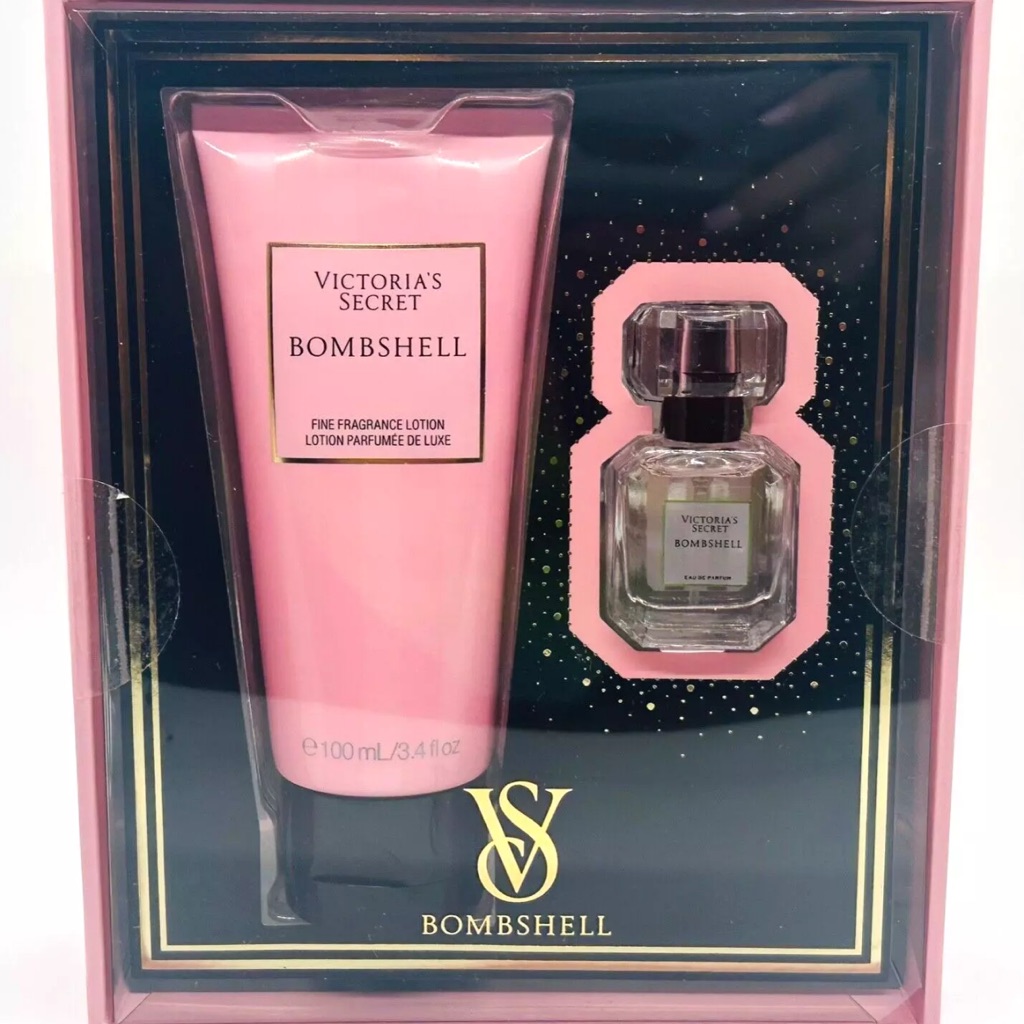 Victoria's Secret Bombshell Duo Mini Perfume & Fine Fragrance Lotion Gift Set